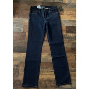 Laurel Ralph Lauren Jeans Classic Straight Sz 4 Length 32 Stretch Slimming Fit